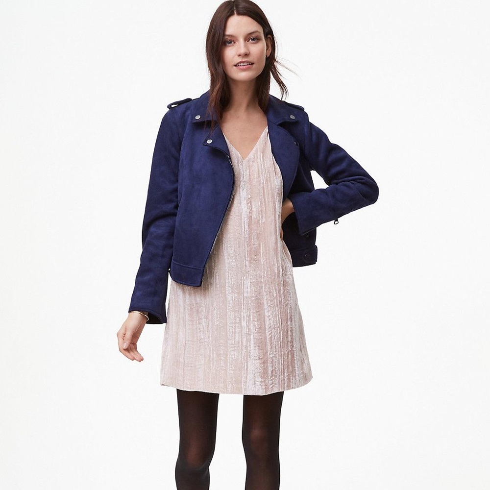 LOFT velvet swing dress